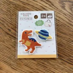 恐竜 宇宙 刺繍 アイロン ワッペン アップリケ