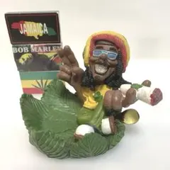 海外購入品　レゲエ　ジャマイカ　ラスタマン　置き灰皿とマッチのセット