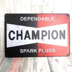 ブリキ看板☆CHAMPION チャンピオン 296