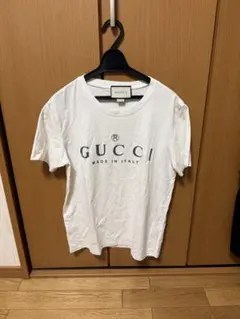 美品】GUCCI グッチ ビッグロゴ刺繍Tシャツ 半袖 ホワイト Sサイズ