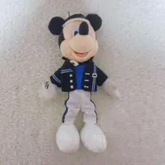 ミッキー クラブマウスビート ぬいぐるみバッジ 黒ジャケ