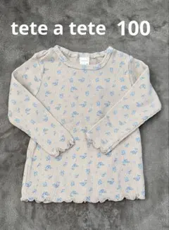 テータテート　100 ロンT 長袖　カットソー　トップス バースデイ