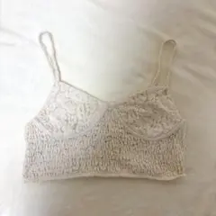 ZARA アイボリー ビスチェ Mサイズ