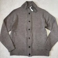 美品 HILTON L スタンドカラーニット ドライビング ブラック 戸賀氏 美品 HILTON L スタンドカラーニット ドライビング ブラック