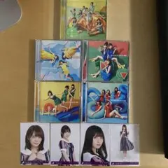 ジコチューで行こう! Type-A,B,C,D,通常盤 5枚セット 生写真付き