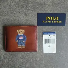 Polo Ralph Lauren ポロベア 茶 パスケース カードケース