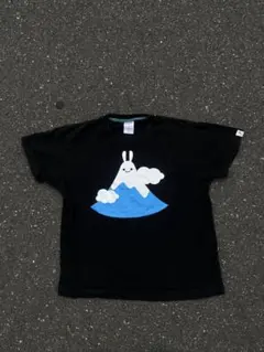 【完売品】CUNE キューン ブラック Tシャツ 富士山 縁起 うさぎ 平成のサムネイル