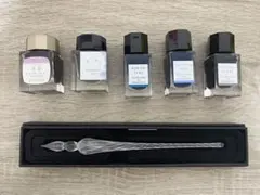 ガラスペンとインクセット