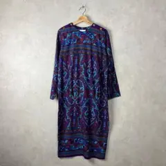 80s◇USA製◇ペイズリー総柄フレアワンピース♡フォロ割-¥200 - メルカリ