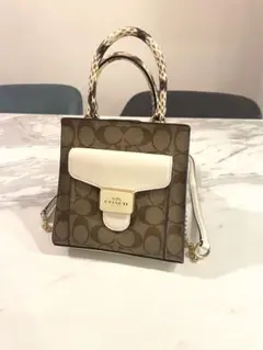 ✨COACH✨コーチ✨シグネチャー✨パイソンレザー✨ワンショルダーバッグ✨バッグ Amazon.co.jp: [コーチ] バッグ レザー シグネチャー スネーク
