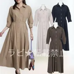 サファリシャツワンピース JUSGLITTY