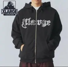 XLARGE PATCHED ロゴ ジップアップ フーディー