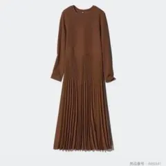 コンビネーションワンピース M ブラウン　ユニクロ　ワンピース