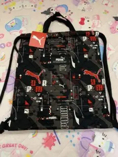 新品　PUMAプーマ　ナップザック　ブラック　入園　入学　新学期　準備