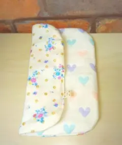 専用❤みかん❤ニット×６重ガーゼ⭐ハンドタオル❤flower＆限定ハート