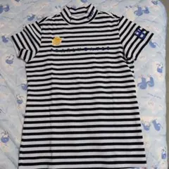 PEARLY GATES レディース 半袖モックネック ボーダー