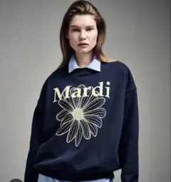 Mardi Mercredi スウェット ネイビー