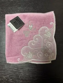 新品、未使用。ANNA SUI ピンク タオルハンカチ