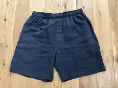 【美品】マーガレットハウエル L ネイビー リネン パンツ 日本製 麻100%のサムネイル