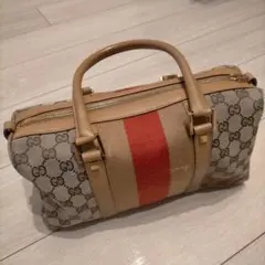 GUCCI ミニボストンバッグ GGキャンバスライン