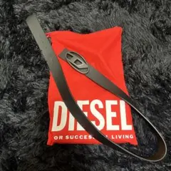 DIESEL ダークブラウン レザー ベルト 95cm