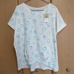 ゆったり　Tシャツ　チュニック　新品　3Lサイズ ドット　水玉のサムネイル