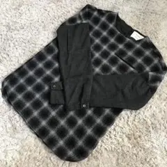 【美品】STUDIOUS  チェック　トップス　日本製のサムネイル