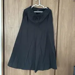 無印良品　フレアスカート　Mサイズ　黒のサムネイル