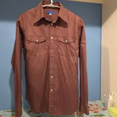 UNITED ARROWS ユナイテッドアローズ　ブラウン メンズ長袖シャツ L