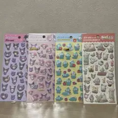 【未開封】ダイソー　サンリオ　ぷくっとシール　4枚セット　100円均一