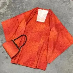 A28◾︎羽織 バッグ 2点セット レトロ ヴィンテージ 着物 和装 防寒