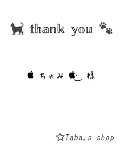  ちゃみ ·͜·様 専用