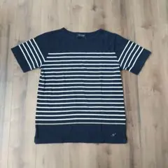 NANO UNIVERSE ボーダー 半袖 Tシャツ ネイビーのサムネイル