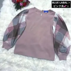 BLUE LABAL CRESTBRIGE ピンクチェック トップス 38