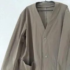 極美品♦️ ユナイテッドアローズ ノーカラー コート ジャケット オリーブ M