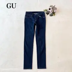 【ジーユー】ストレッチスキニーデニム（M)混綿 シンプル カジュアル ズボン