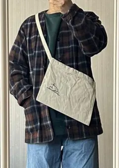 StevenAlan ノーカラージャケット チェック柄 ブラウン系 L オマケ付