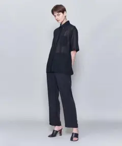 美品 HYKE GROSGRAIN SHIRT ネイビー 1サイズ - メルカリ