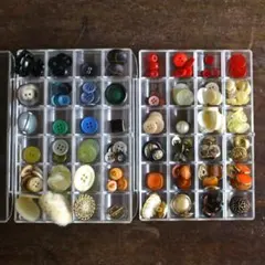 ヴィンテージボタン150個以上｜多色セット昭和レトロ