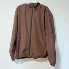 GU ウインドプルーフシェルパーカー　ナイロンジャケット　ブラウン　S