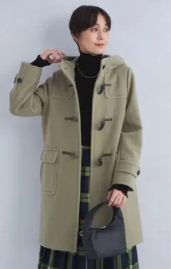 ロングダッフルコート【カーキ色】