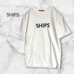 【コラボ】SHIPS × フルーツオブザルーム 刺繍 ロゴ Tシャツ 白　S