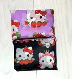 SALE 新品　キティちゃん　サンリオ　折りたたみ　大容量エコバッグ　2個セット