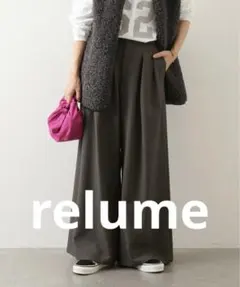 タックワイドパンツ ワイドパンツ