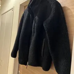 UNIQLO ボア フリース ジャケット ブラック