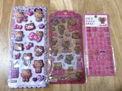 【正規品】日焼けキティ　マシュマロシール　ドロップジェリー　タイルシール　キティ