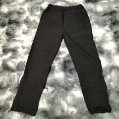 120. コムサイズム　黒　スキニーパンツ