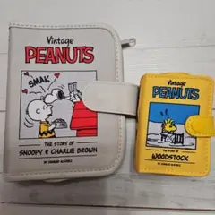 PEANUTS スヌーピー ブック型ポーチ2個セット　InRed付録