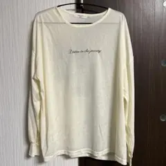 Samansa Mos2 クリーム色 長袖Tシャツ