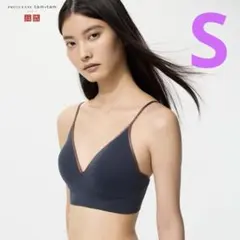 UNIQLO PRINCESSE tam• tam ワイヤレスブラ　ネイビー　S